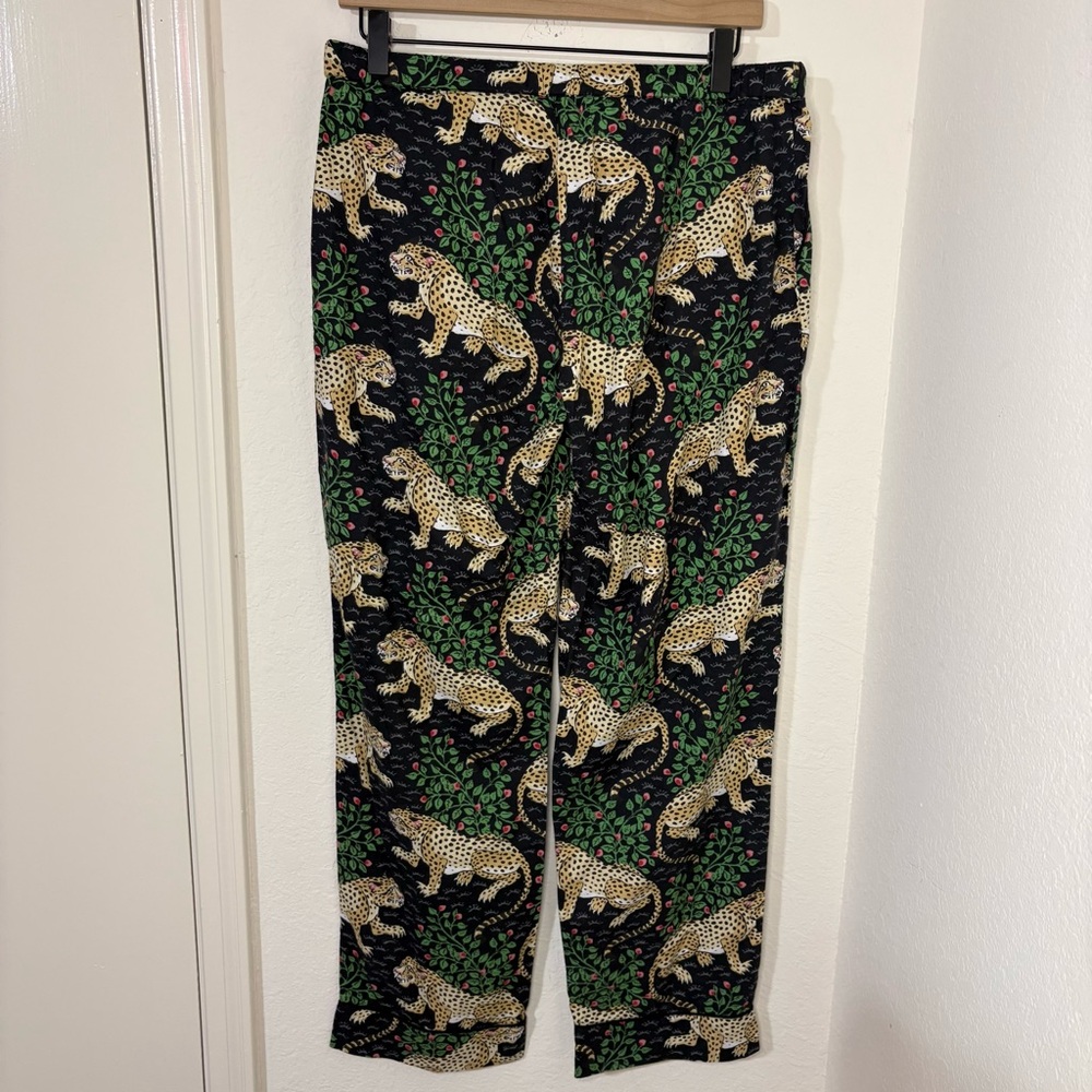 Printfresh Black and Cream Leopard Print Pants - Picture 8 of 13
